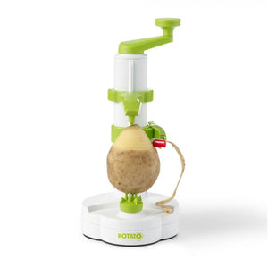 Rotato - Éplucheur à Fruits et Légumes Manuel, Base Antidérapante, Vert - Simple Boutique