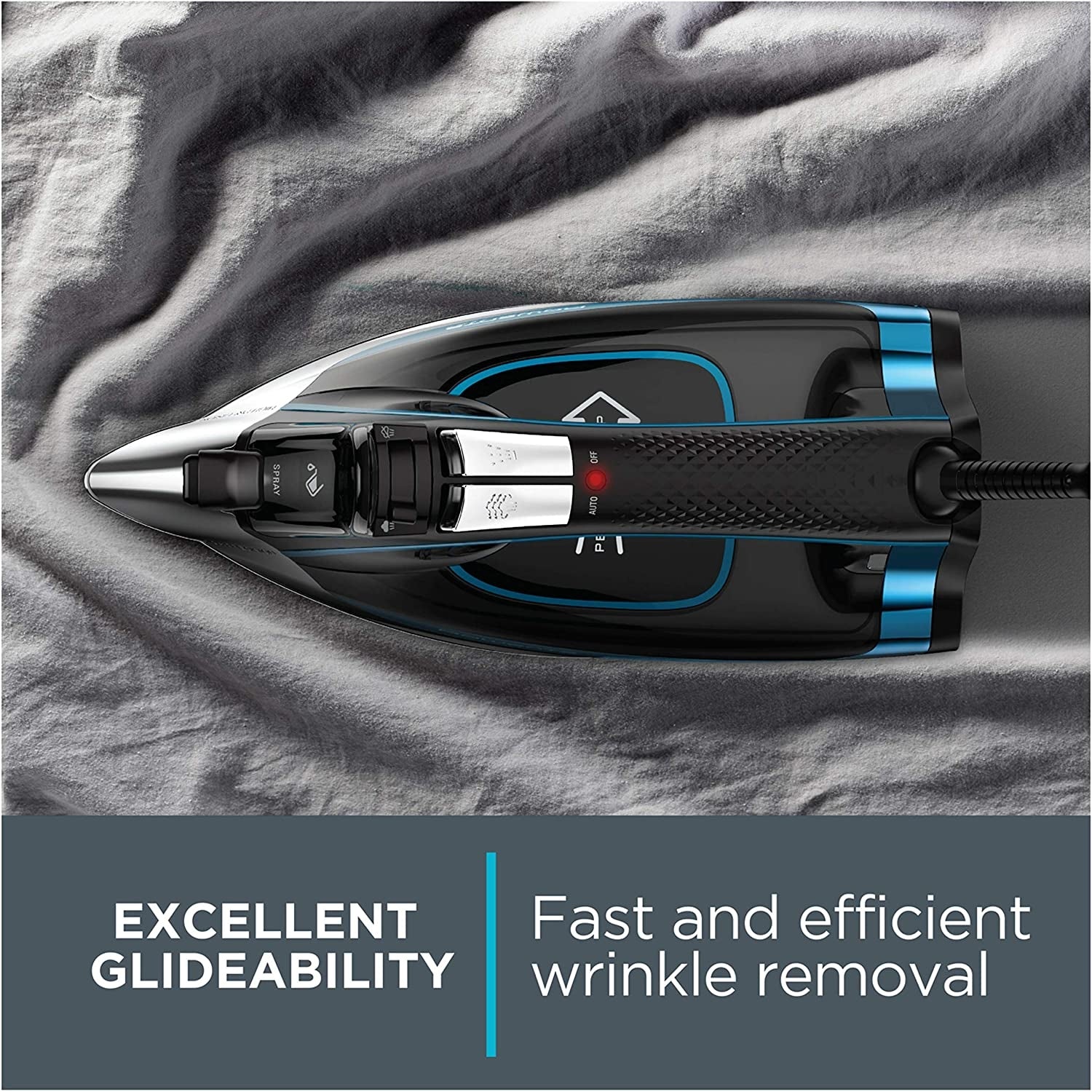 Rowenta - Fer à Repasser, Technologie Smart Temp, 1700 Watts, Noir - Simple Boutique