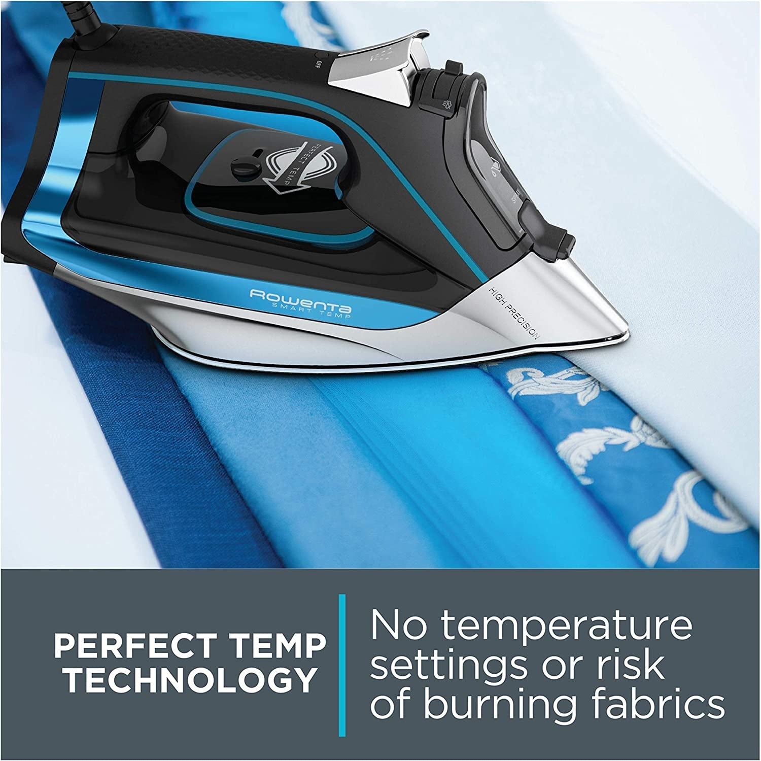 Rowenta - Fer à Repasser, Technologie Smart Temp, 1700 Watts, Noir - Simple Boutique