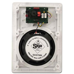 Saga Elite 2 Haut-Parleurs Muraux Encastrés Kevlar 8" 2-way - Simple Boutique