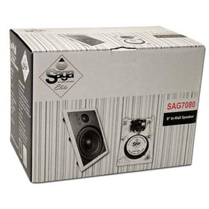 Saga Elite 2 Haut-Parleurs Muraux Encastrés Kevlar 8" 2-way - Simple Boutique