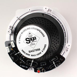 Saga Elite haut-parleur plafond encastré Kevlar 8" angle 15º - Simple Boutique