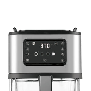 Salton AF2090 Friteuse à Air, Capacité de 4.6L, 10 Fonctions Préprogrammées, Panier en Verre, Noir - Simple Boutique