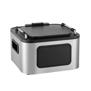 Salton AF2090 Friteuse à Air, Capacité de 4.6L, 10 Fonctions Préprogrammées, Panier en Verre, Noir - Simple Boutique