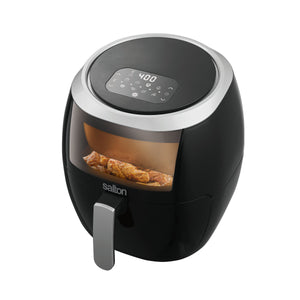 Salton AF2103 Friteuse à Air XXL, Capacité de 8L, 8 Fonctions Préprogrammées, Affichage Digital, 1700 Watts, Noir - Simple Boutique