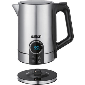 Salton - Bouilloire Électrique Sans-Fil, Capacité de 1.7 Litre, 1500 Watts, Acier Inoxydable - Simple Boutique