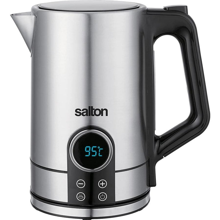 Salton - Bouilloire Électrique Sans-Fil, Capacité de 1.7 Litre, 1500 Watts, Acier Inoxydable - Simple Boutique