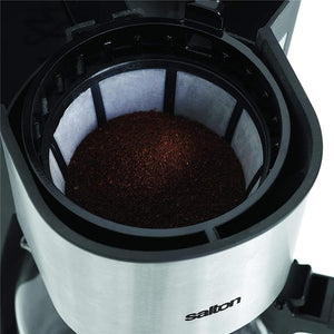 Salton - Cafetière Programmable avec une Capacité de 10 Tasses, Acier Inoxydable - Simple Boutique