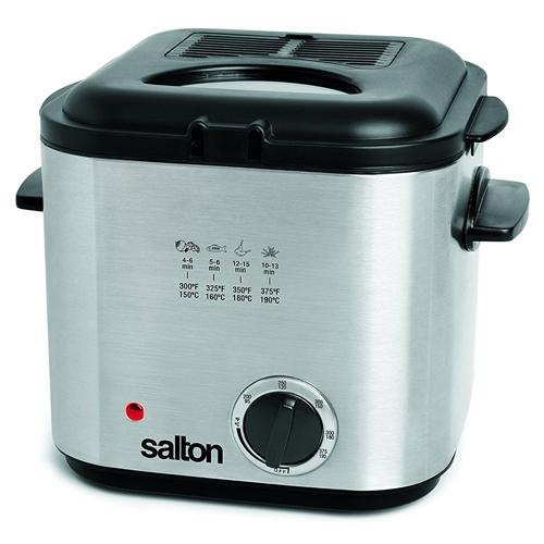 Salton DF1539 Friteuse Compacte Facile À Nettoyer Acier Inoxydable 1.2 Litres - Simple Boutique