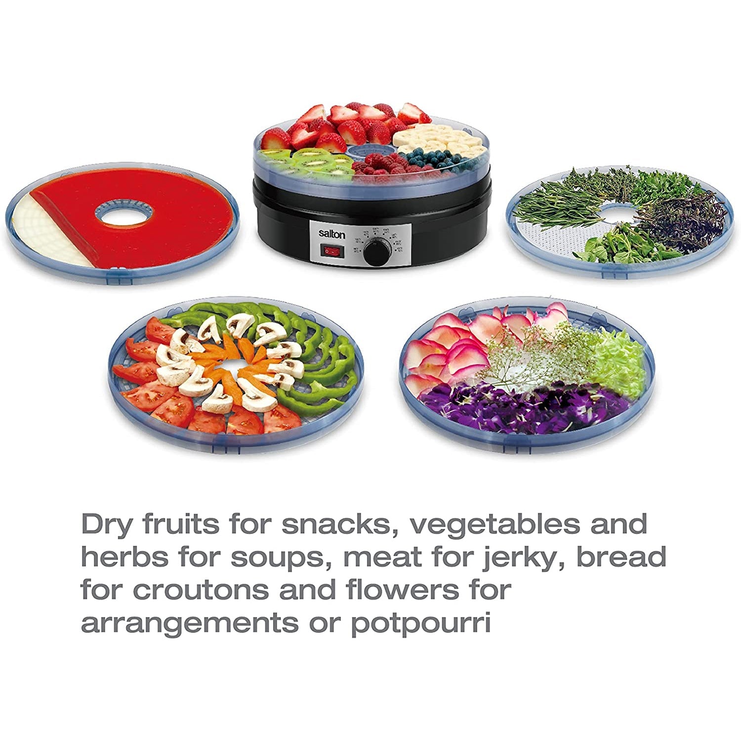 Salton DH1460 Déshydrateur Pour Aliments VitaPro® Noir - Simple Boutique