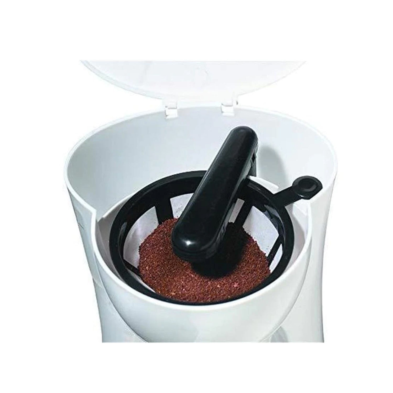 Salton Essentials - Cafetière 1 Tasse Compact avec Filtre Permanent, Blanc - Simple Boutique