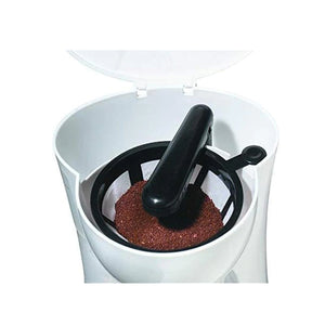 Salton Essentials - Cafetière 1 Tasse Compact avec Filtre Permanent, Blanc - Simple Boutique