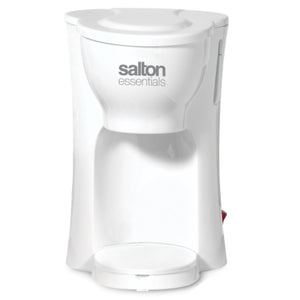Salton Essentials - Cafetière 1 Tasse Compact avec Filtre Permanent, Blanc - Simple Boutique
