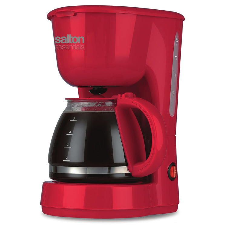 Salton Essentials Cafetière 5 Tasses 750Ml Rouge - Simple Boutique