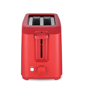 Salton Essentials - Grille-Pain Compact, Capacité de 2 Tranches, Rouge - Simple Boutique