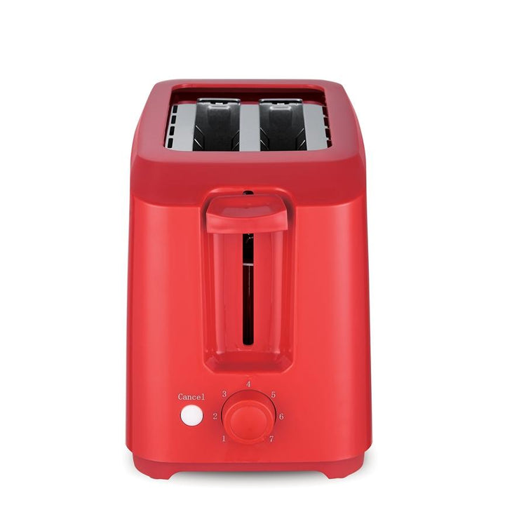 Salton Essentials - Grille-Pain Compact, Capacité de 2 Tranches, Rouge - Simple Boutique