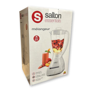 Salton Essentials Mélangeur À 8 Vitesses et Impulsions Blanc - Simple Boutique