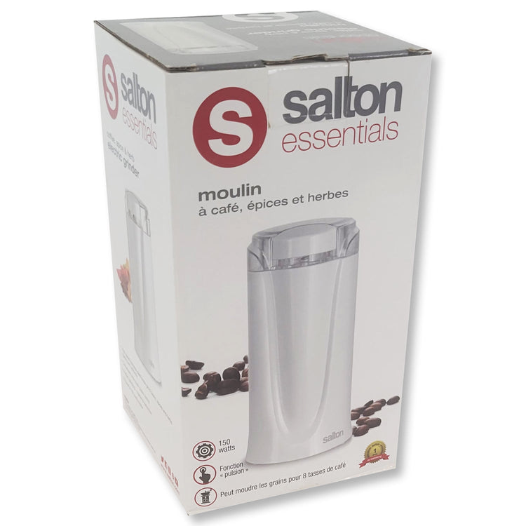 Salton Essentials - Moulin à Café et Épices, Blanc - Simple Boutique