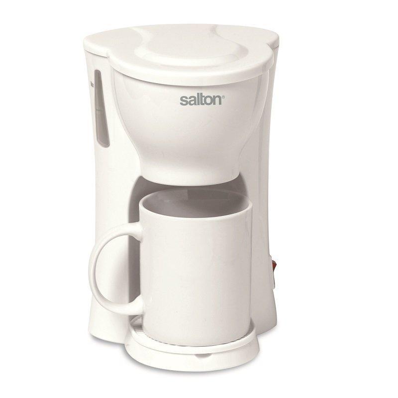 Salton FC1026 Cafetière 1 Tasse Compacte Blanc - Simple Boutique