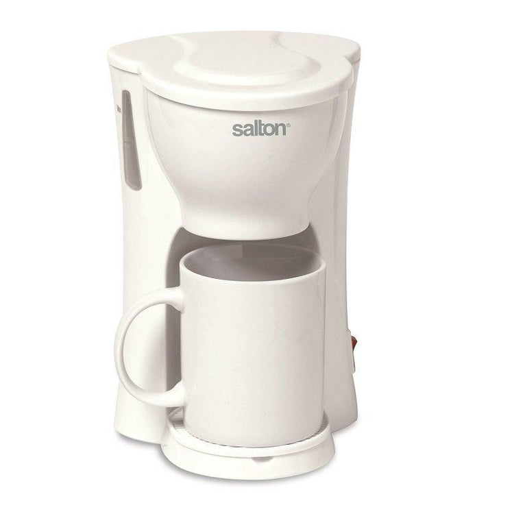 Salton FC1026 Cafetière 1 Tasse Compacte Blanc - Simple Boutique