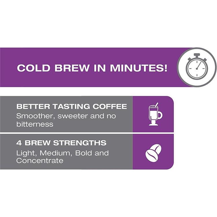 Salton FC1939 Cafetière Digitale Infusion à Froid 7 Tasses - Simple Boutique