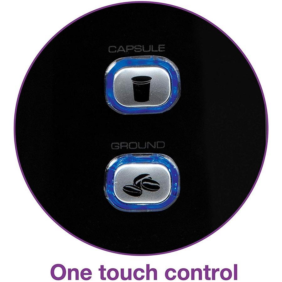 Salton FC1952 Cafetière 2 en 1 à Portion Unique Pour K-Cups ou Panier Filtre Acier Inoxydable - Simple Boutique