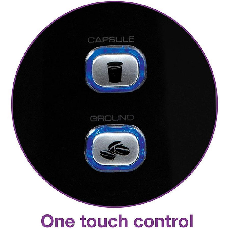 Salton FC1952 Cafetière 2 en 1 à Portion Unique Pour K-Cups ou Panier Filtre Acier Inoxydable - Simple Boutique