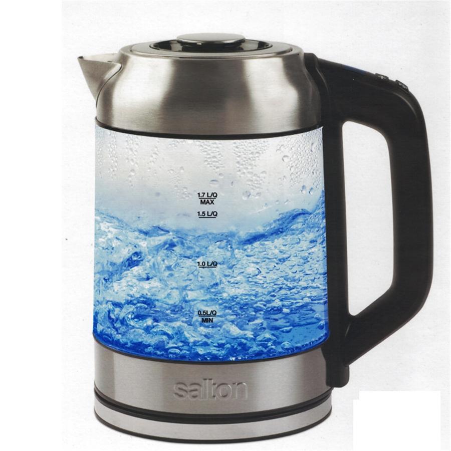 Salton GK1758 Bouilloire Électrique Sans Cordon 1.7 Litres Illuminée LED Changeant Selon la Température et Infuseur à Thé - Simple Boutique