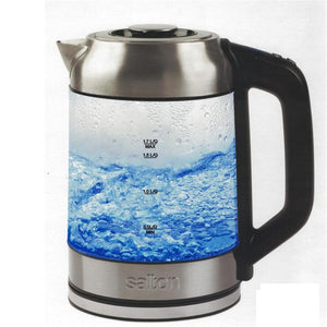 Salton GK1758 Bouilloire Électrique Sans Cordon 1.7 Litres Illuminée LED Changeant Selon la Température et Infuseur à Thé - Simple Boutique