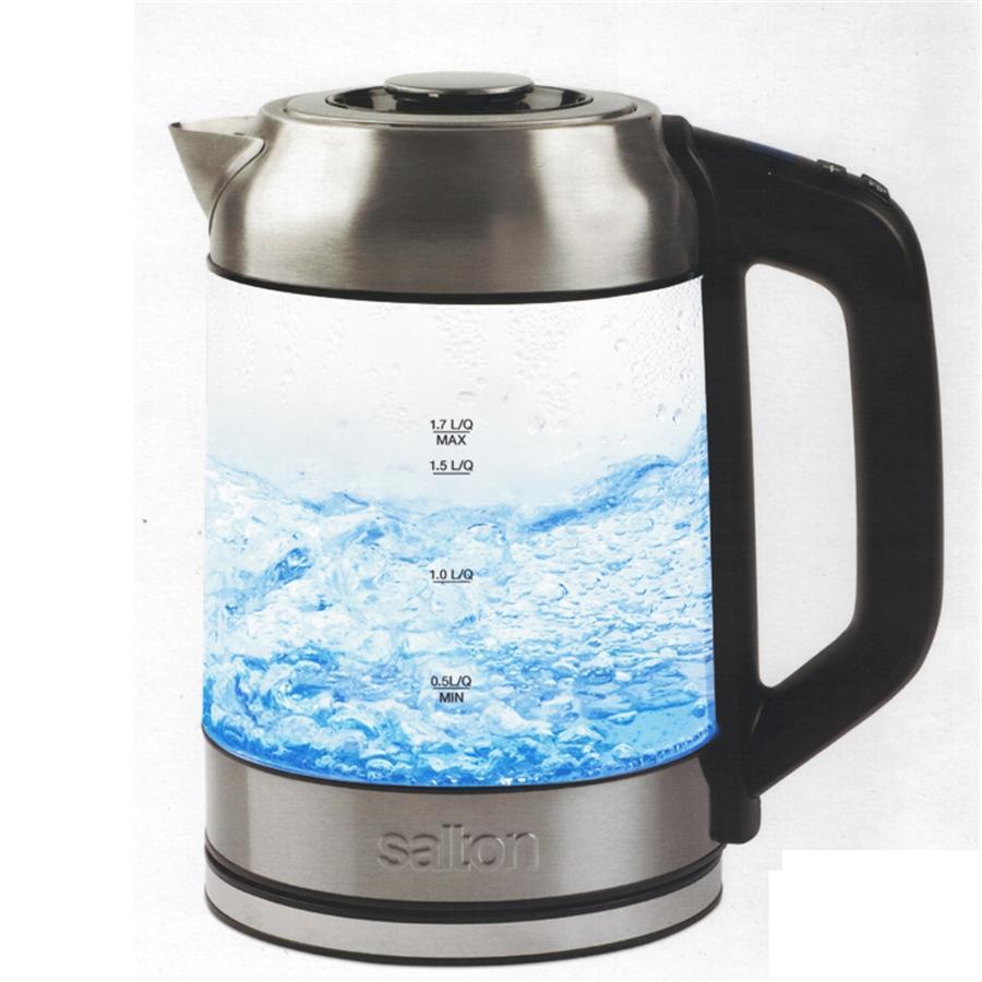 Salton GK1758 Bouilloire Électrique Sans Cordon 1.7 Litres Illuminée LED Changeant Selon la Température et Infuseur à Thé - Simple Boutique
