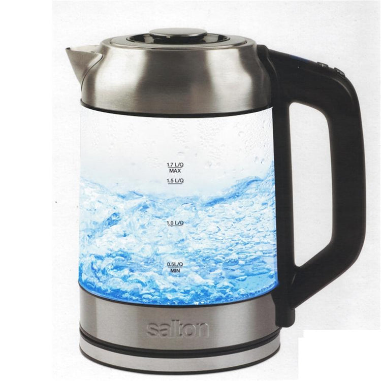 Salton GK1758 Bouilloire Électrique Sans Cordon 1.7 Litres Illuminée LED Changeant Selon la Température et Infuseur à Thé - Simple Boutique