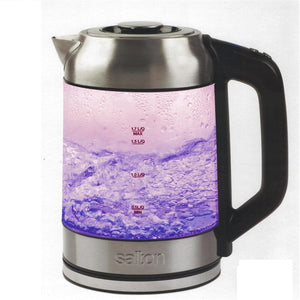 Salton GK1758 Bouilloire Électrique Sans Cordon 1.7 Litres Illuminée LED Changeant Selon la Température et Infuseur à Thé - Simple Boutique