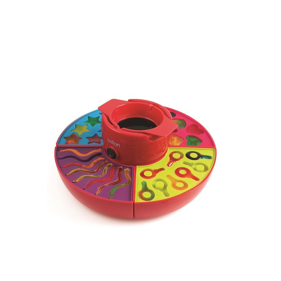 Salton GM1707 Appareil pour Bonbons en Gélatines, Recettes Incluses, Rouge - Simple Boutique