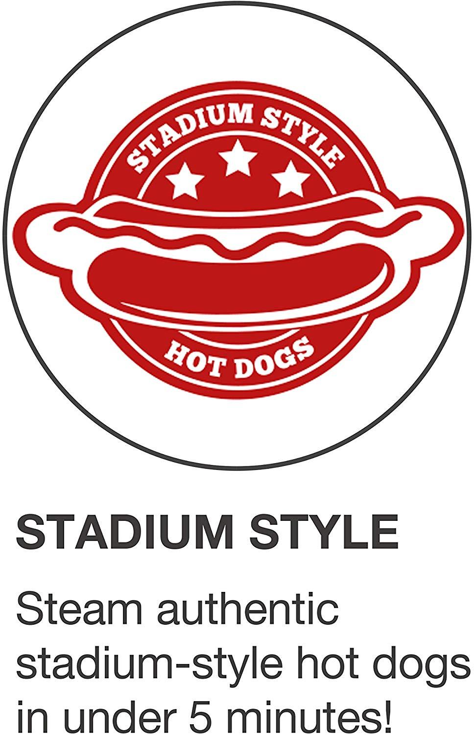 Salton HD1905 Cuiseur à Vapeur pour Hot-Dog Rouge - Simple Boutique