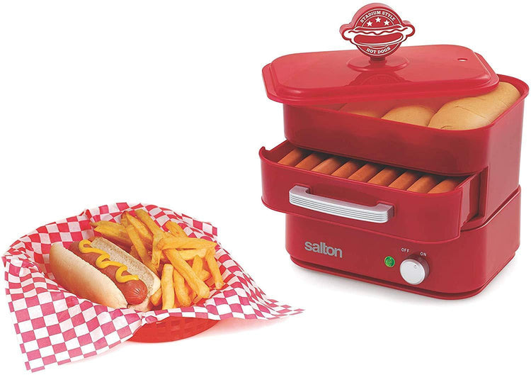 Salton HD1905 Cuiseur à Vapeur pour Hot-Dog Rouge - Simple Boutique