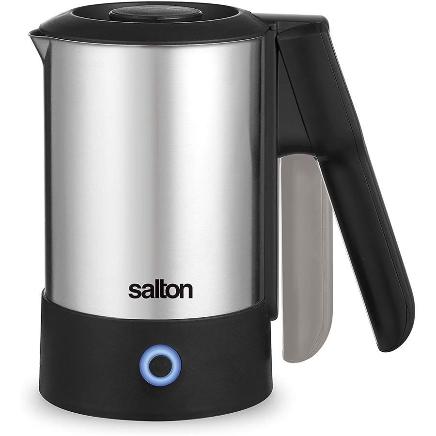 Salton JK2035 - Bouilloire de Voyage Compact avec Cordon Rétractable, 600ml, Acier Inoxydable - Simple Boutique