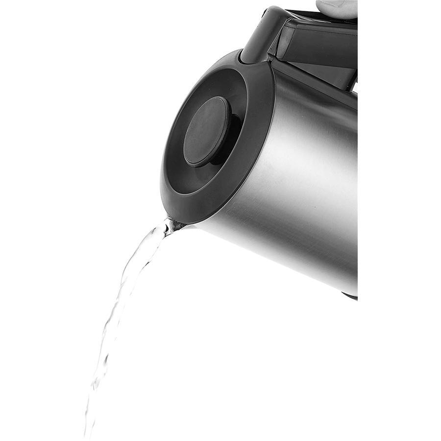 Salton JK2035 - Bouilloire de Voyage Compact avec Cordon Rétractable, 600ml, Acier Inoxydable - Simple Boutique