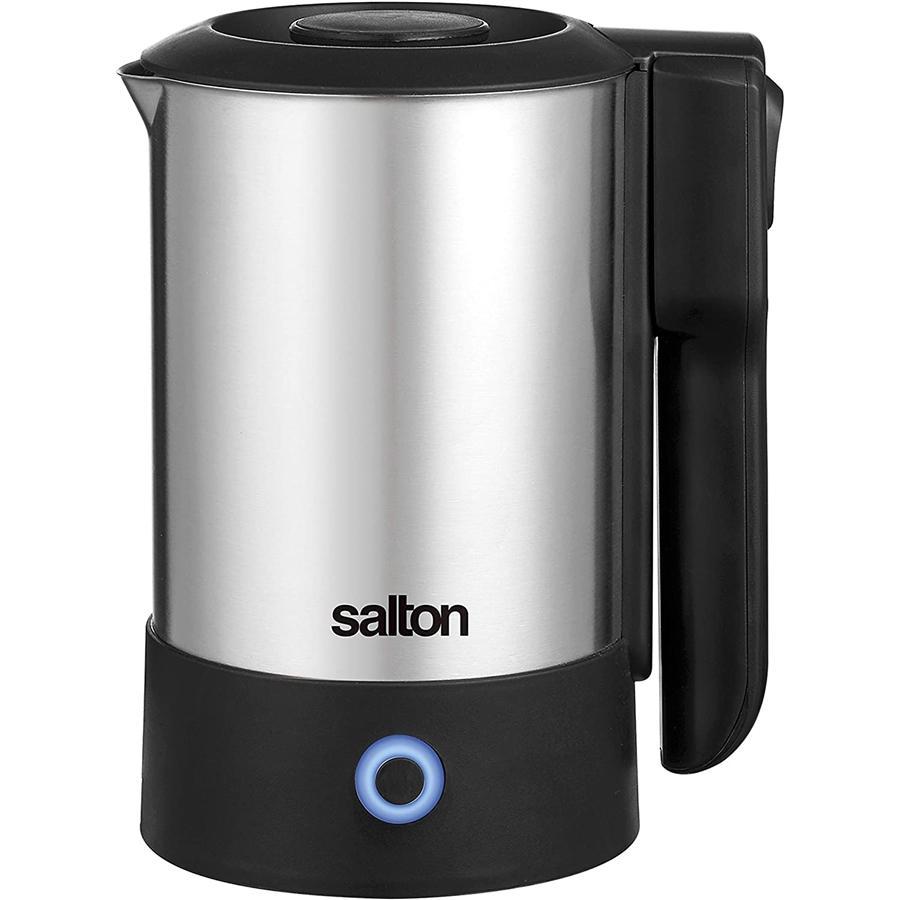 Salton JK2035 - Bouilloire de Voyage Compact avec Cordon Rétractable, 600ml, Acier Inoxydable - Simple Boutique