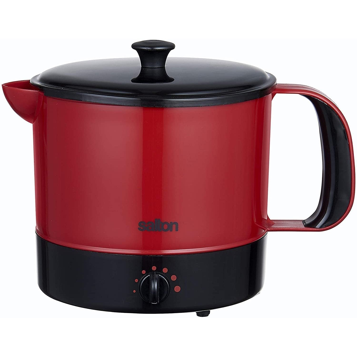 Salton MP2013 - Multipot Multi-Cuiseur Antiadhésif, Capacité de 1.25L, Rouge - Simple Boutique