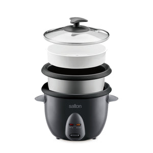 Salton RC2088 Cuiseur À Riz XL Automatique 10 Tasses Noir - Simple Boutique
