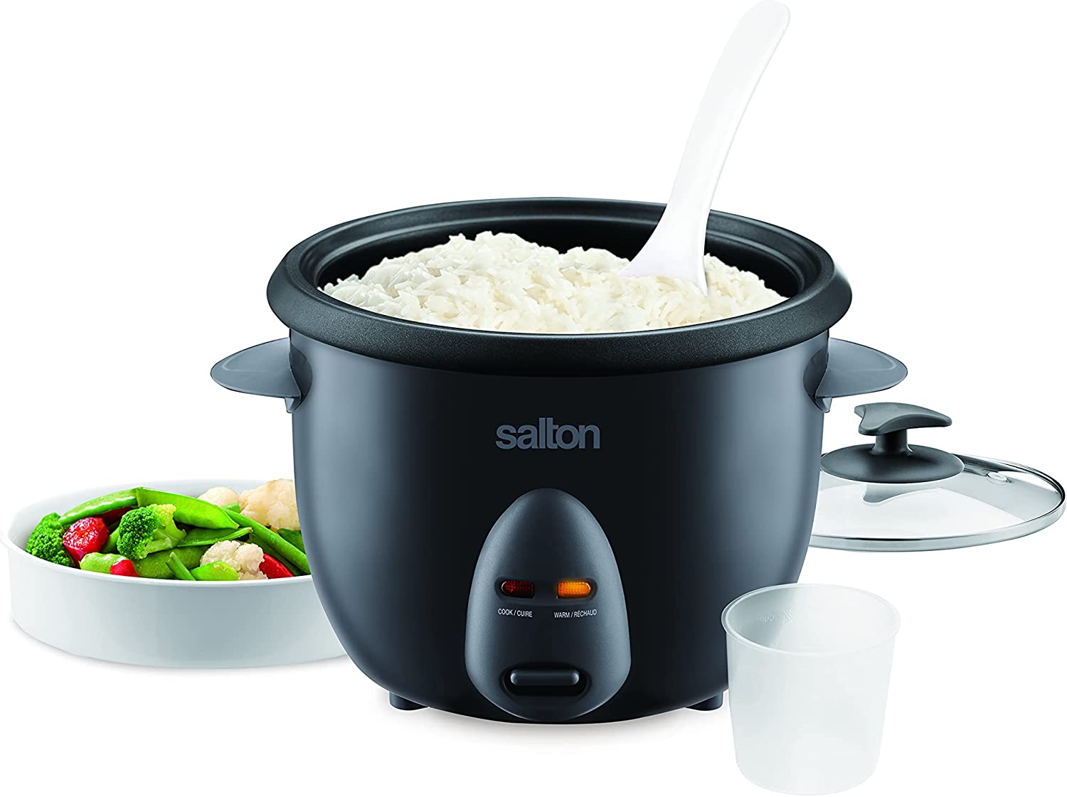Salton RC2088 Cuiseur À Riz XL Automatique 10 Tasses Noir - Simple Boutique