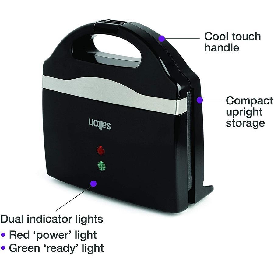 Salton SM1068BK Grill à Sandwich Noir - Simple Boutique