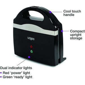 Salton SM1068BK Grill à Sandwich Noir - Simple Boutique