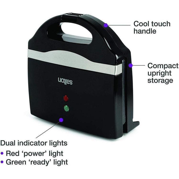 Salton SM1068BK Grill à Sandwich Noir - Simple Boutique