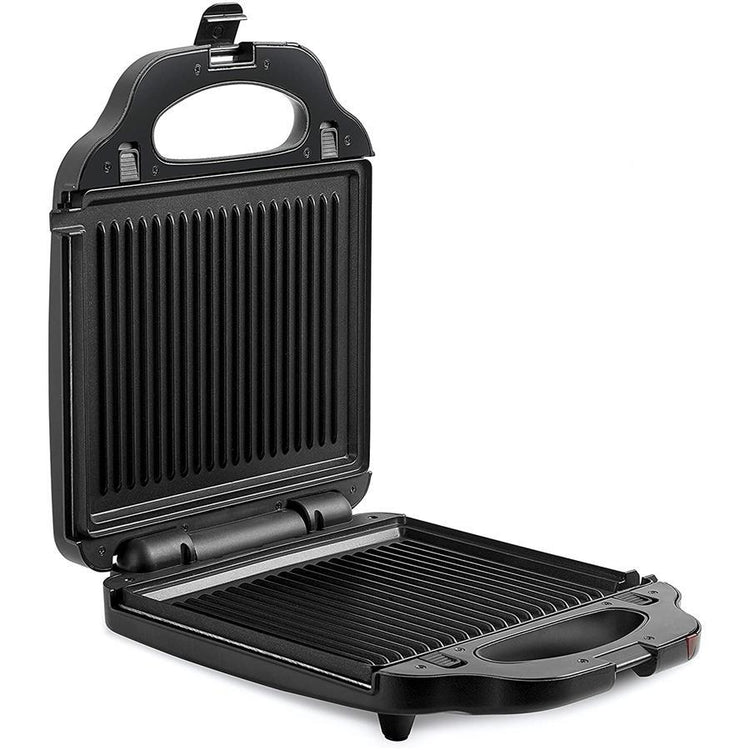 Salton SM2001 - Grill XL 4 en 1, Presse-Panini, Gril, Sandwich et Gaufre avec Plaques Interchangeables, Noir - Simple Boutique