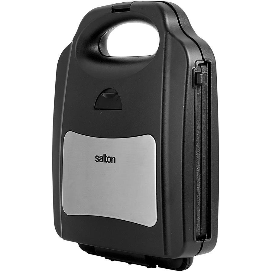 Salton SM2001 - Grill XL 4 en 1, Presse-Panini, Gril, Sandwich et Gaufre avec Plaques Interchangeables, Noir - Simple Boutique