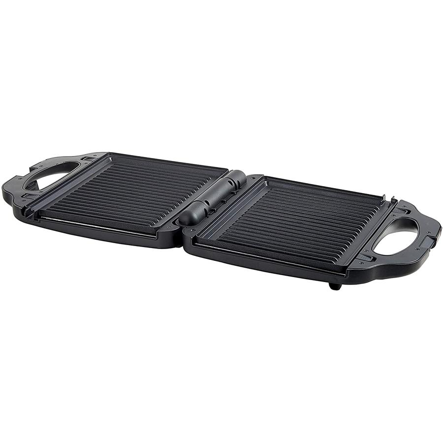 Salton SM2001 - Grill XL 4 en 1, Presse-Panini, Gril, Sandwich et Gaufre avec Plaques Interchangeables, Noir - Simple Boutique