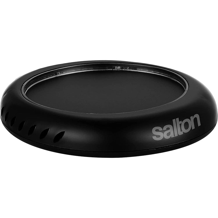 Salton SMW2094BKW - Chauffe-Tasse pour Café, Thé, Bougie Odorante ou Cire avec Éclairage DEL, Noir - Simple Boutique