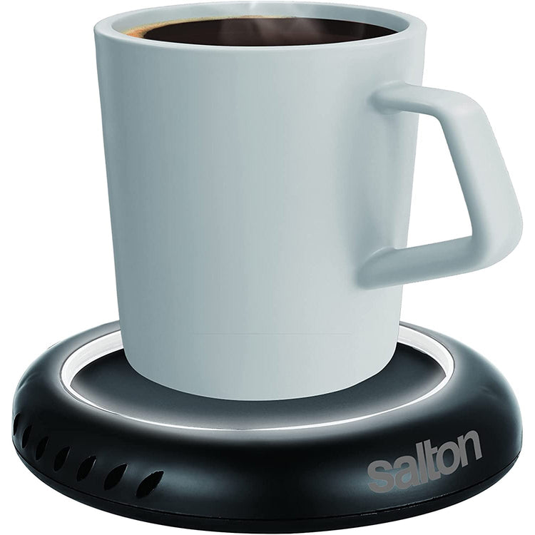 Salton SMW2094BKW - Chauffe-Tasse pour Café, Thé, Bougie Odorante ou Cire avec Éclairage DEL, Noir - Simple Boutique