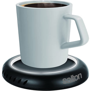 Salton SMW2094BKW - Chauffe-Tasse pour Café, Thé, Bougie Odorante ou Cire avec Éclairage DEL, Noir - Simple Boutique